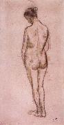 Camille Pissarro Full-length standing nude of a woman from behind china oil painting artist